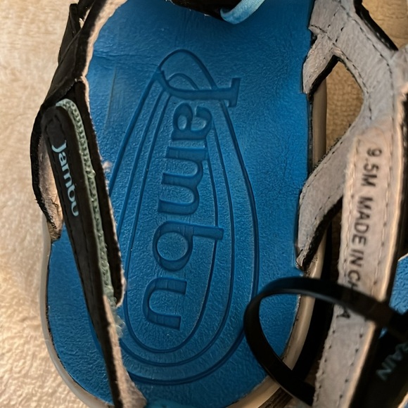 Jambu Black and Blue Strappy Sandals - Picture 4 of 5